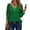 Brightgreen, variant on TEMOFON Eyelet Tops for Women Casual V Neck Long Sleeve Buttons Hollow Out Lace Embroidered Pink Blouses Shirts