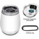 thumbnail image 3 of Perfect Fit Magnetic Tumbler Lid for Yeti, Ozark Trail, and More - 2 Pack (Black), 3 of 5