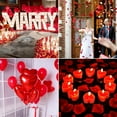 thumbnail image 6 of GEEKEO Valentine's Day Decorations, Candles Red Tea Lights Rose Petals and Red Heart Shaped Foil Balloons for Marriage Proposal Engagement Wedding Anniversary Mother's Day Decoration, 6 of 9