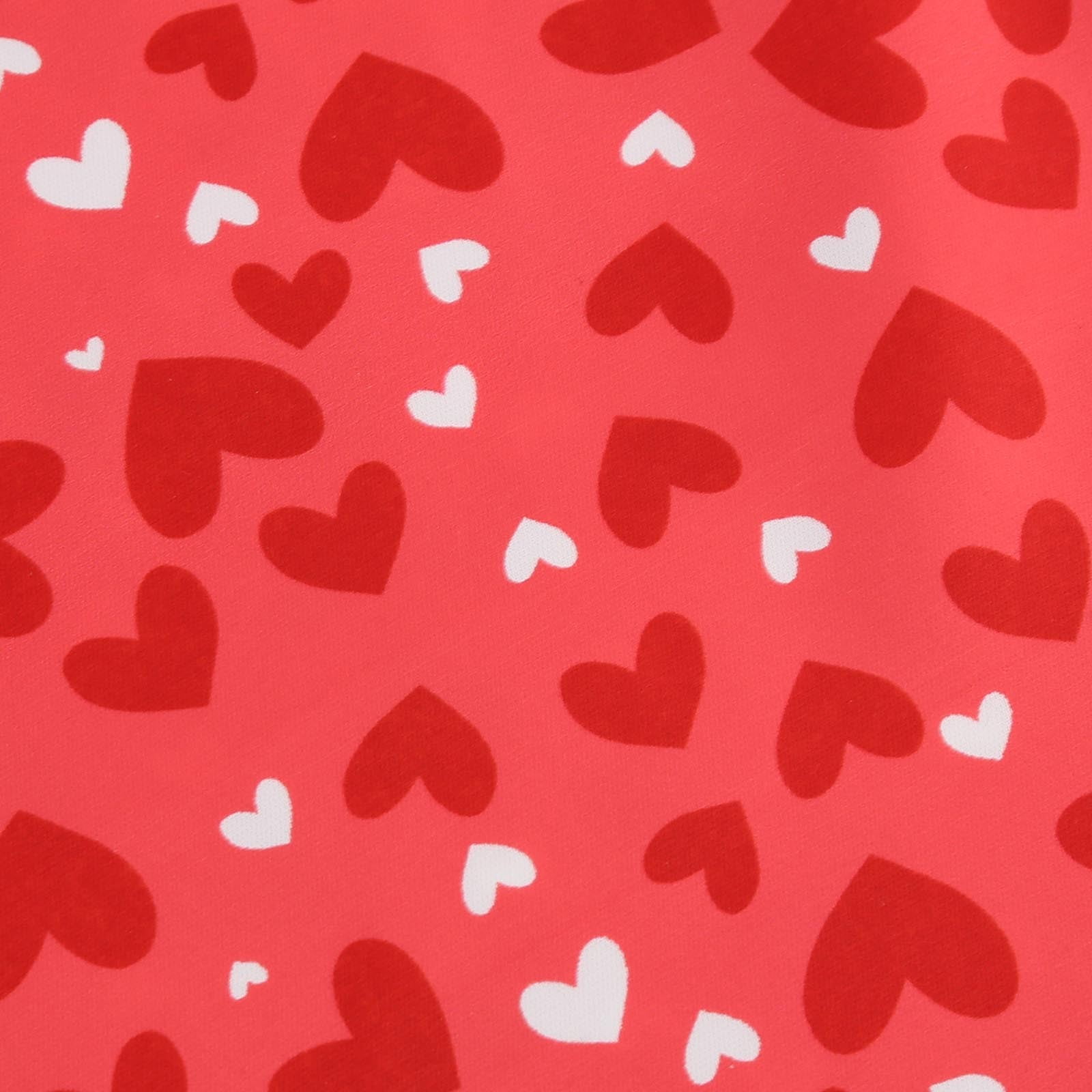 hotojiny Formal Dresses for Women Valentine's Day Gifts Cute Heart Print Cocktail Dresses Trendy Flowy Short Sleeve Maxi Dress