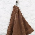 thumbnail image 6 of Superior Rolla Cotton Geometric Soft Bath Sheet Set of 2, Chocolate, 6 of 14