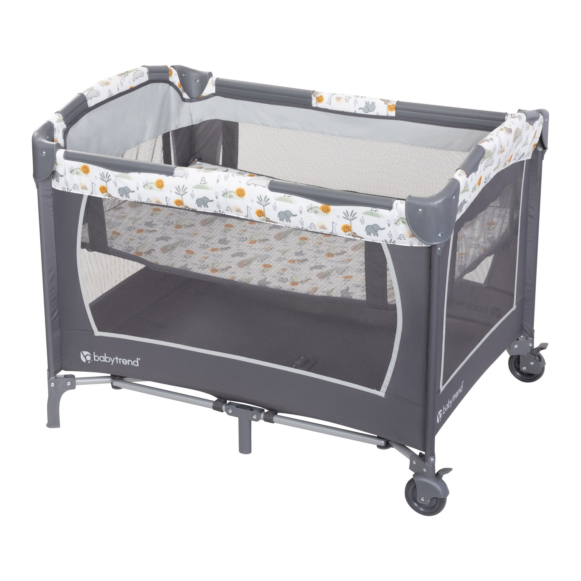 Baby Trend Nursery Center Playard with Full Bassinet, Animal Jubilee photo 8