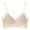 Beige, variant on Medium Sports Bra Seamless Underwear For Women With Cool Ice Silk For Small Special Push Up Breathable And Thin Retracting Bra