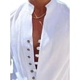 thumbnail image 3 of Gvmfive Mens Casual Plain Long Sleeve Button Down Shirt, 3 of 4