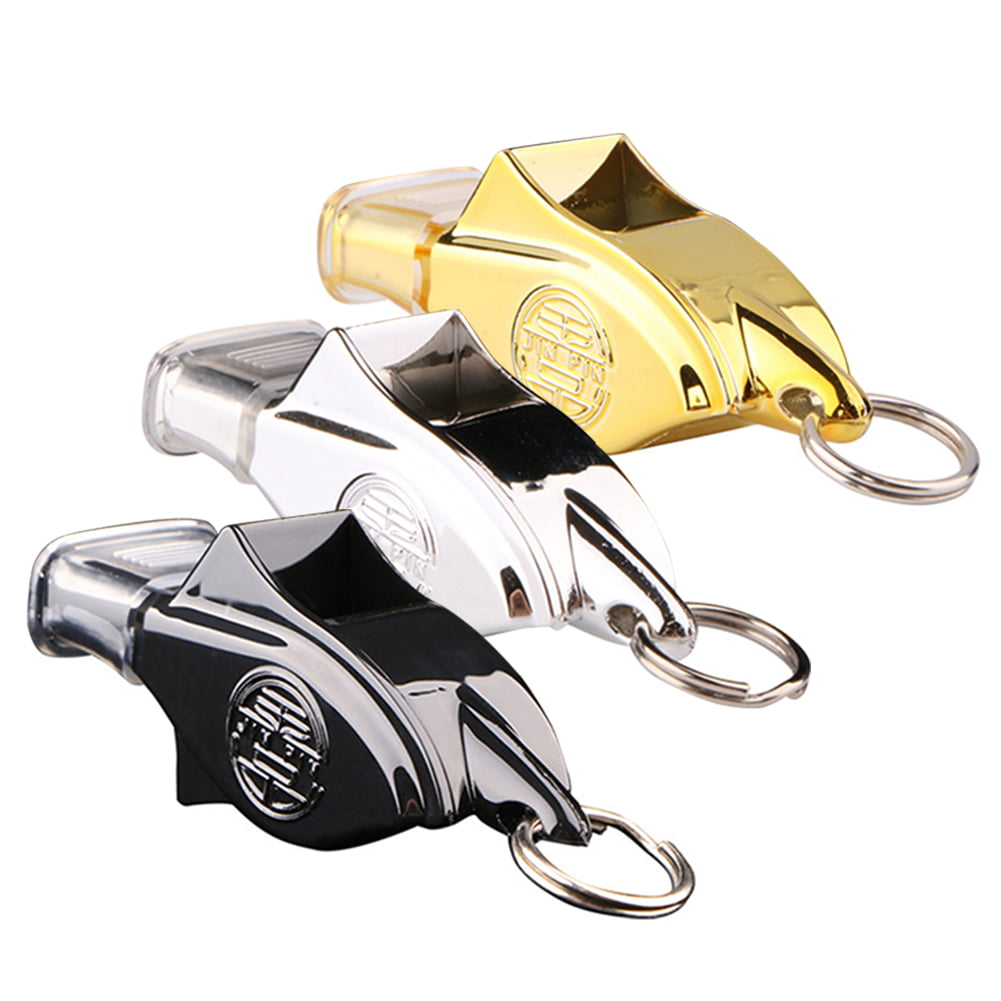 Emergency Treble High-Frequency Alloy Whistle Sports Whistle Lumanuby 1 Pcs Double-Hole High-Frequency Outdoor Whistle 