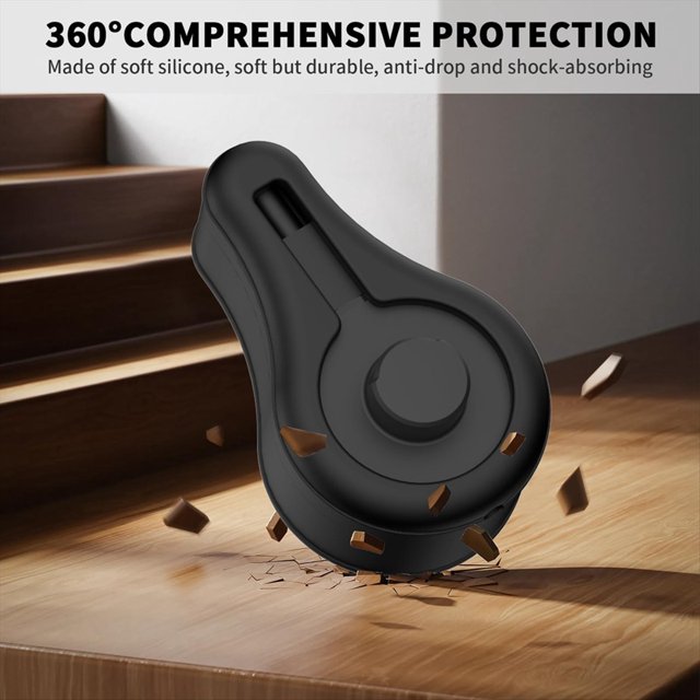 Protectora de Silicona para Cargador Ring Gen3, Enrollador de Cable, Organizador de Cargador para Cargador Ring Gen3 Negro