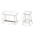 thumbnail image 6 of Furniture of America Harper 3-Piece Counter Height Table Set, Oak, 6 of 6