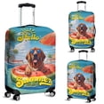 thumbnail image 2 of Hello Summer Bloodhound Pool Day on Watermelon Float Travel Luggage Cover Dog Lover Suitcase Dust Protective Decor - 13008, 2 of 5