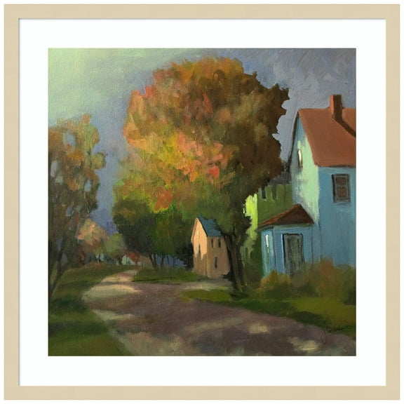 Amanti Art Sundown Wood Framed Wall Art Print