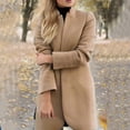 thumbnail image 3 of Manteau Long pour Femme, Cardigan Veste Uni à devant Ouvert avec Design à Manches Courtes, 3 of 4