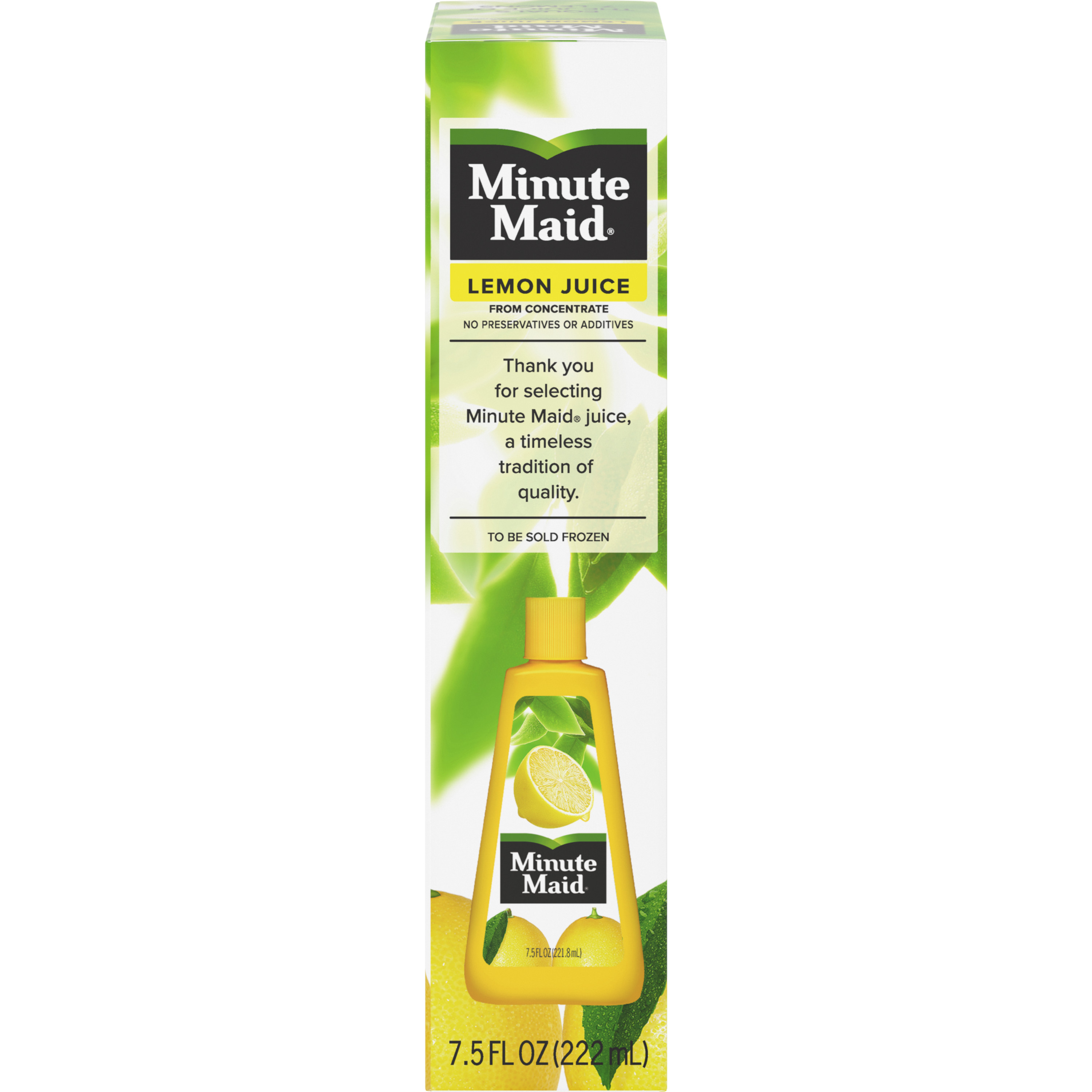 Minute Maid 100% Pure Lemon Fruit Juice, 7.5 fl oz Bottle - image 5 of 8