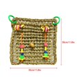 thumbnail image 2 of ruzhgo Pet Bird Parakeet Hanging Training Toy Seagrass Rope Parrot Chewing Swing Toy Pet Parrot Exercise Entertainment Hanging Net, 2 of 5