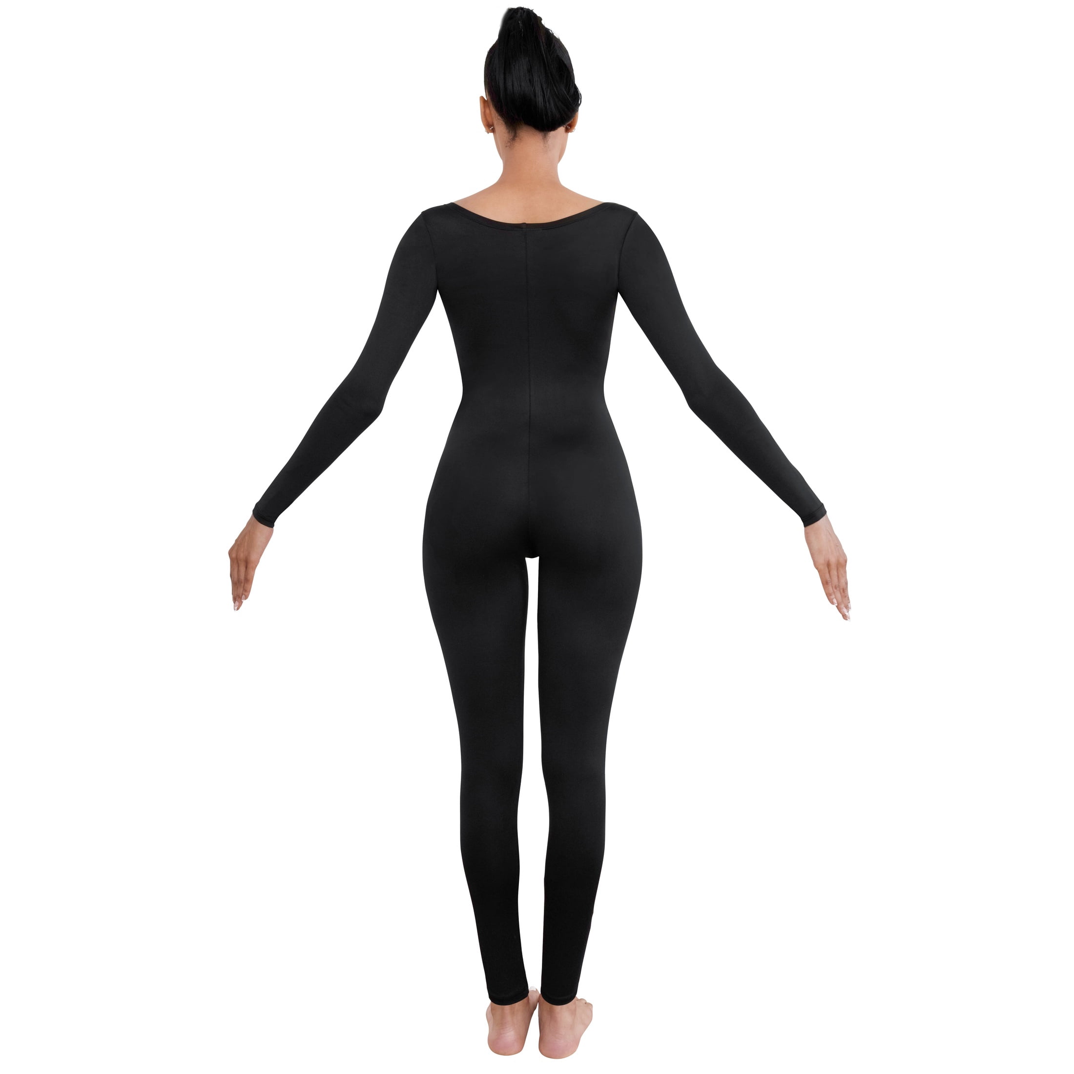 Long Sleeve Jumpsuit Costume Accessory for Adults, Black, XL (16/18), Halloween by Way To Celebrate