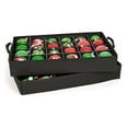 thumbnail image 3 of 2-Tray Red Christmas Ornament Storage Bag - Holds up to 48 Ornaments, 3 of 7