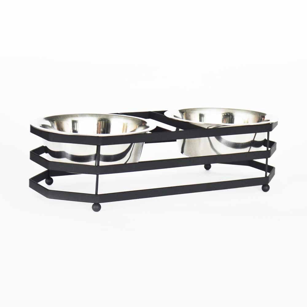 Robely Exley Metal Flat Wire Double Pet Feeder