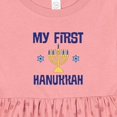 thumbnail image 4 of Inktastic My First Hanukkah Celebration Girls Baby Dress, 4 of 5