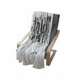 thumbnail image 4 of City Soft Flannel Fleece Throw Blanket, Hand Drawn Sketch of New York Skyscape Buildings and Skyscrapers Print, Cozy Plush for Indoor and Outdoor Use, 50" x 70", Charcoal Grey and White, by Ambesonne, 4 of 6