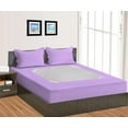 thumbnail image 3 of D.N.G. BEDDINGS 3 Piece Box Spring Cover - 100% Egyptian Cotton, 800 TC, Wrap Around 4 Sides Bed Skirt for Hotel & Home, Fits Box Springs up to 10 Inch - Full, Stripe Lilac Color, 3 of 9