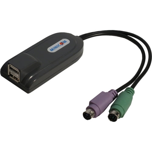 Tripp Lite 0DT60002 Minicom by Tripp Lite PS 2 to USB Converter USB (PS 2) for KVM Switch, Keyboard Mouse, Desktop... by Tripp Lite