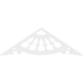 thumbnail image 2 of Ekena Millwork 60"W x 20"H x 1"P (8/12) Pitch Wagon Wheel Architectural Grade PVC Gable Pediment, 2 of 5