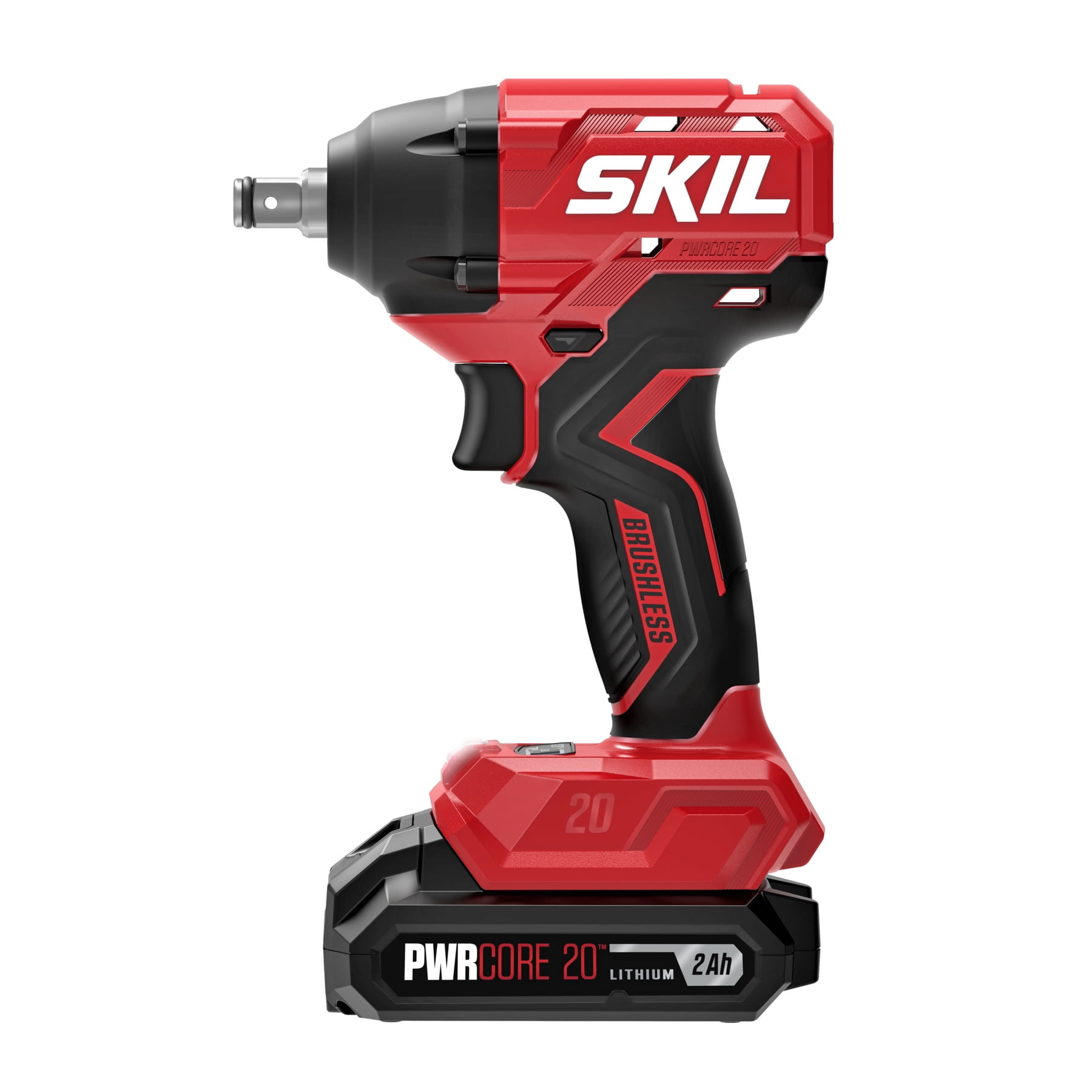 SKIL PWR CORE 20™ Brushless 20V 1/2 In. Impact Wrench with battery & charger-IW6720B-10