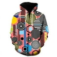thumbnail image 1 of Sudadera con capucha y cremallera con estampado 3D para hombre y mujer, moda informal de gran tamaño, estilo Harajuku, 2024, 1 of 6