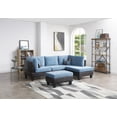 thumbnail image 2 of Nathaniel Home Bonded Leather Champion Sectional Set with Ottoman, Multiple Colors, 2 of 3