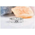 thumbnail image 3 of ADIRFINE 925 Sterling Silver 5MM Asscher Cut Cubic Zirconia Eternity Ring, 3 of 4