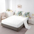 thumbnail image 3 of jejeloiu Scandinavian Floral 7 Pieces Full Size Bedding Sets For Girls,Bright Print Full Size Bed in a Bag,White Multi Color,Reversible, 3 of 7