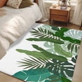 thumbnail image 5 of Rectangle Area Rug 3x5ft,Cartoon Tropical Plants Washable Carpet Non-Slip Runner Accent Rugs Indoor Floor Mat for Bedroom Living Room Decor,Watercolor Green Monstera, 5 of 9