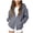 Dark Gray, variant on Quealent Girls Kids Zip Up Hoodies Double Zipper Hooded Sweatshirt with Pockets Zipper Hoodies Soft Oversized Long Sleeve Fall Winter Back to School Clothes (Blue, 7-8 Years)