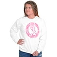 thumbnail image 4 of Courage Strength Love Life Support Women Crewneck Sweatshirt Brisco Brands L, 4 of 6