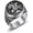 silver, variant on Intricate St. George Slaying the Dragon Design Ring Epic & Mythical Knots Style Titanium Steel Exquisite Medieval Knight Legend Jewelry