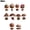 30pcs, variant on Santa Hot Balloon Christmas Ornaments, 2D Acrylic Pendant Decor, Festive Hanging for Yard