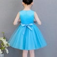 thumbnail image 4 of NAISIBABY Girls Flower Dress, Sleeveless Embroidered Mesh Sparkly Sequin Kids Wedding Party Gown Princess Dress Blue 7T, 4 of 4
