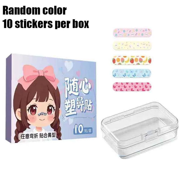 Cartoon Nose Tip Shaping Sticker, flexible and breathable, memory wing tool, shrinking patch for nose tip, Nose Tip