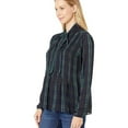 thumbnail image 3 of 1.State Plaid Georgette Button L/S Tie Nk Pintuck Sleek Plaid Blouse, 3 of 3
