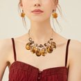 thumbnail image 4 of Collier Clavicule pour Femmes, Collier Pull avec Perles de Mode et Boucles d'Oreilles Pendantes, 4 of 6