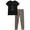 Baby Phat Black/ Leopard Print, variant on Baby Phat Girls Leggings Set - Lightweight Short Sleeve Graphic Tee and Leggings for Girls 2 Piece