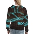 thumbnail image 7 of Daiia Neon Sign For Books Pattern Women's Fashion Hoodies & Sweatshirts with Kangaroo Pocket Hooded Sweatshirt with Eye-catching Drawstrings-Large, 7 of 7