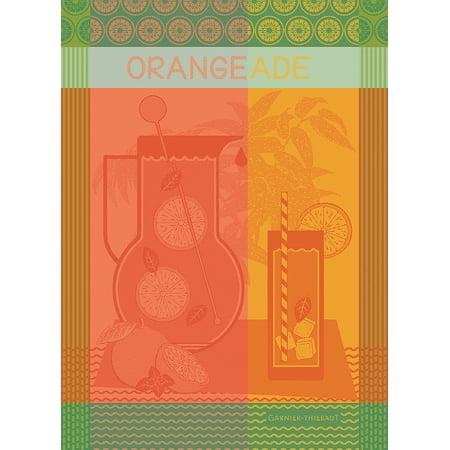 Garnier Thiebaut French Country Kitchen Tea Towel Orangeade Maison Agrume