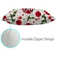 thumbnail image 3 of Valentines Day Pillow Covers Set of 2, Beautiful Rose and Heart Pillow Cases for Couch Sofa Living Room Outdoor Hello Valentines Day Home Decorations, 3 of 6