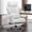 White, variant on Woodty Executive Chair, PU Leather, High Back & Lumbar Support, Adjustable Armrests, Black