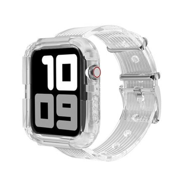 Compatible avec Apple Watch iWatch Bracelet 40mm / 42mm, Antichoc Robuste Ajustable Étui de Protection Sport (Transparent, 38/40mm)