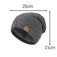 thumbnail image 2 of Wyobmus Beanie Hat for Men And Women Winter Knitted Hats Snow Fleece Protect Ear Warmers Hat Black*, 2 of 3