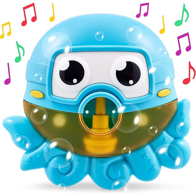 Juguete de baño Pulpo. Fabricante de baño de burbujas para la bañera. Los juguetes de baño para niños y bebés son un gran regalo para los niños pequeños, máquina de burbujas