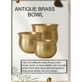 thumbnail image 6 of Serene Spaces Living Brass Hammered Flower Bowl, Sold as KIT-1 S, 1 M & 1 L, 6 of 6
