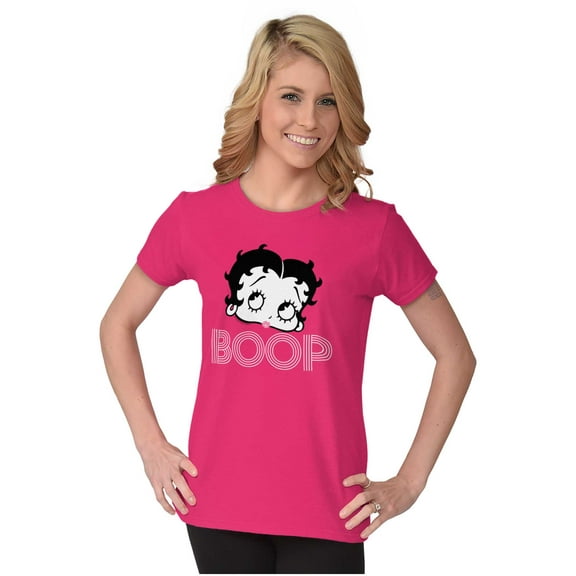 Retro Betty Boop Cartoon Character Women's T Shirt Ladies Tee Brisco Brands S