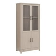 thumbnail image 6 of Manhattan Comfort Jodie Bookcase from Engineered Wood in Light Oak - Set of 2, 6 of 11