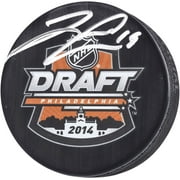 Jared McCann Seattle Kraken Autographed 2014 NHL Draft Logo Hockey Puck - Fanatics Authentic Certified